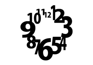 horloge destructurée